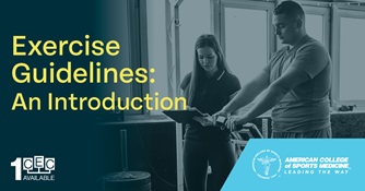 Exercise Guidelines - An Introduction