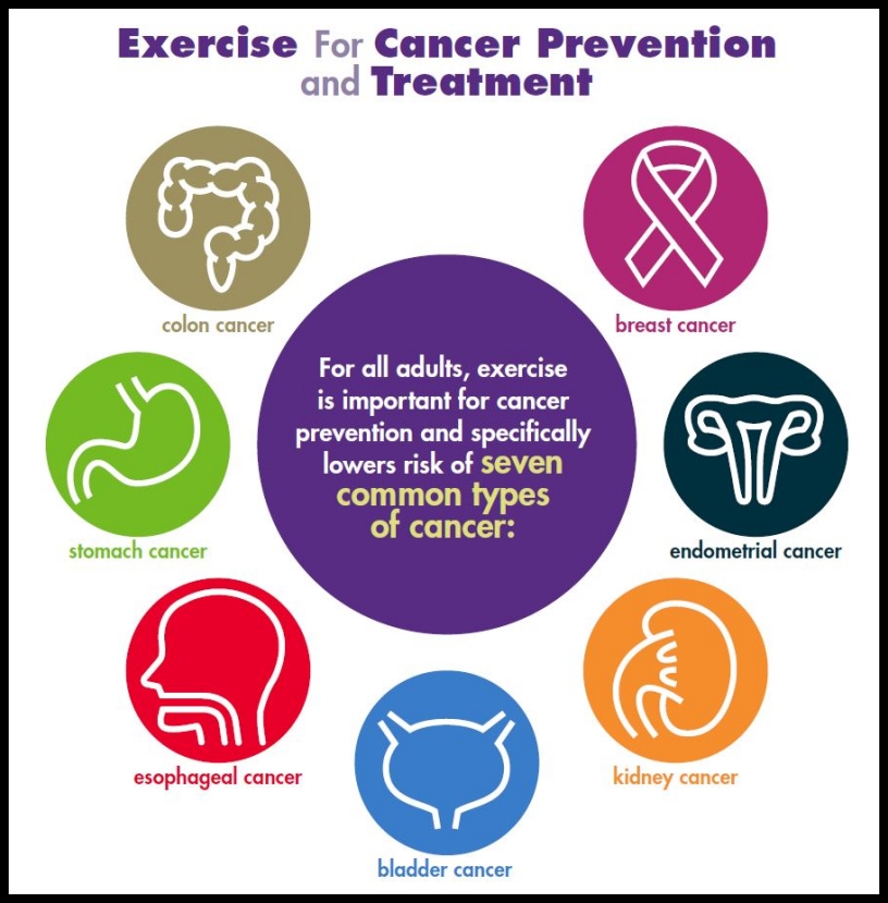 Exercise Cancer Prevention Infographic ACSM