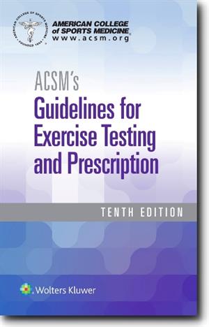 ACSM Guidelines 10th Ed