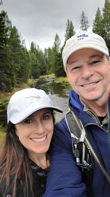 Carrie Jaworski and Michael at Yellowstone