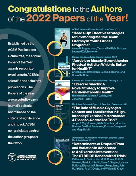 2022 paper of the year authors