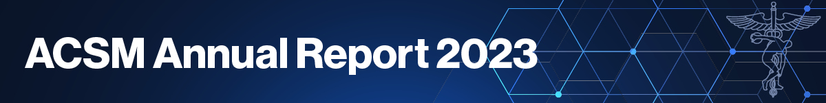 2023 ACSM Annual Report header
