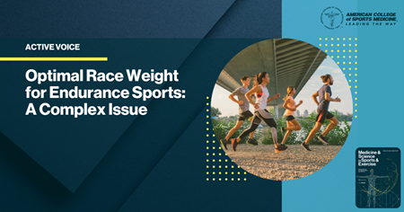 Optimal Race Weight for Endurance Sports