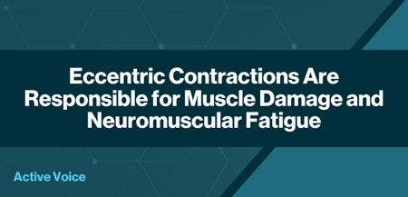 Eccentric Contractions Are Responsible for Muscle Damage and Neuromuscular Fatigue