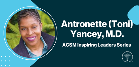 ACSM inspiring leaders series Toni Yancey