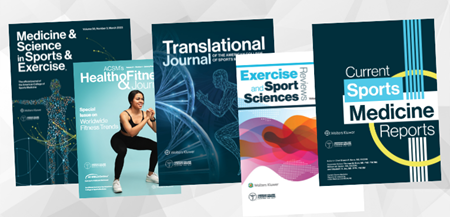 cover art for 5 of ACSM's journals