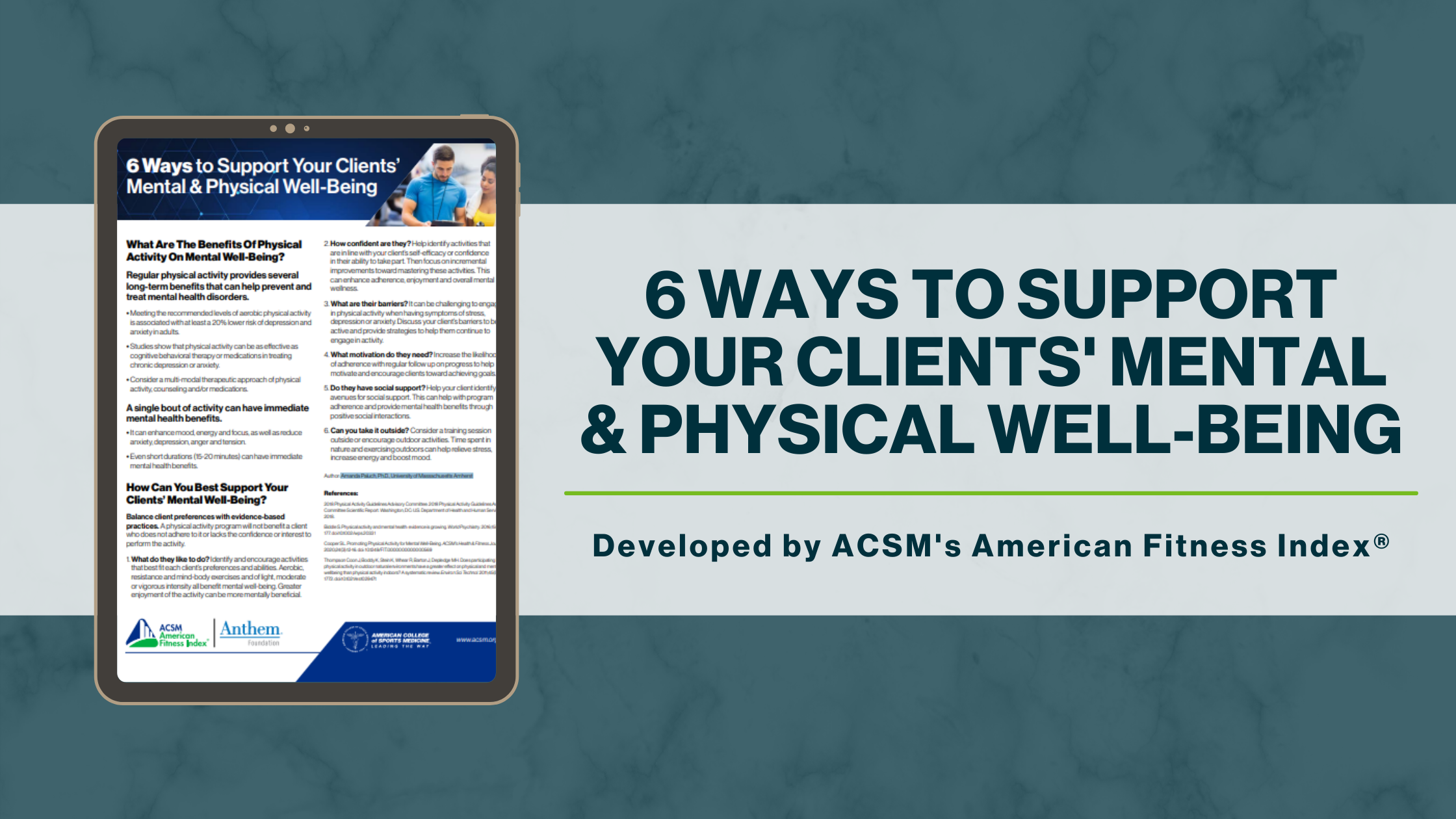 6 Ways to Support your Clients' Mental & Physical Well-Being