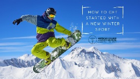 How to get started with a new winter sport