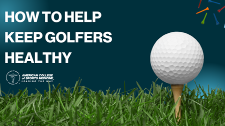 How to Help Keep Golfers Healthy
