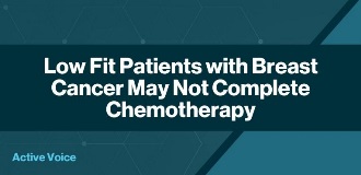 Low Fit Patients with Breast Cancer May Not Complete Chemotherapy
