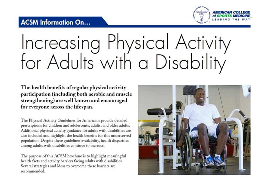 ACSM Resource Download Physical Activity Disability