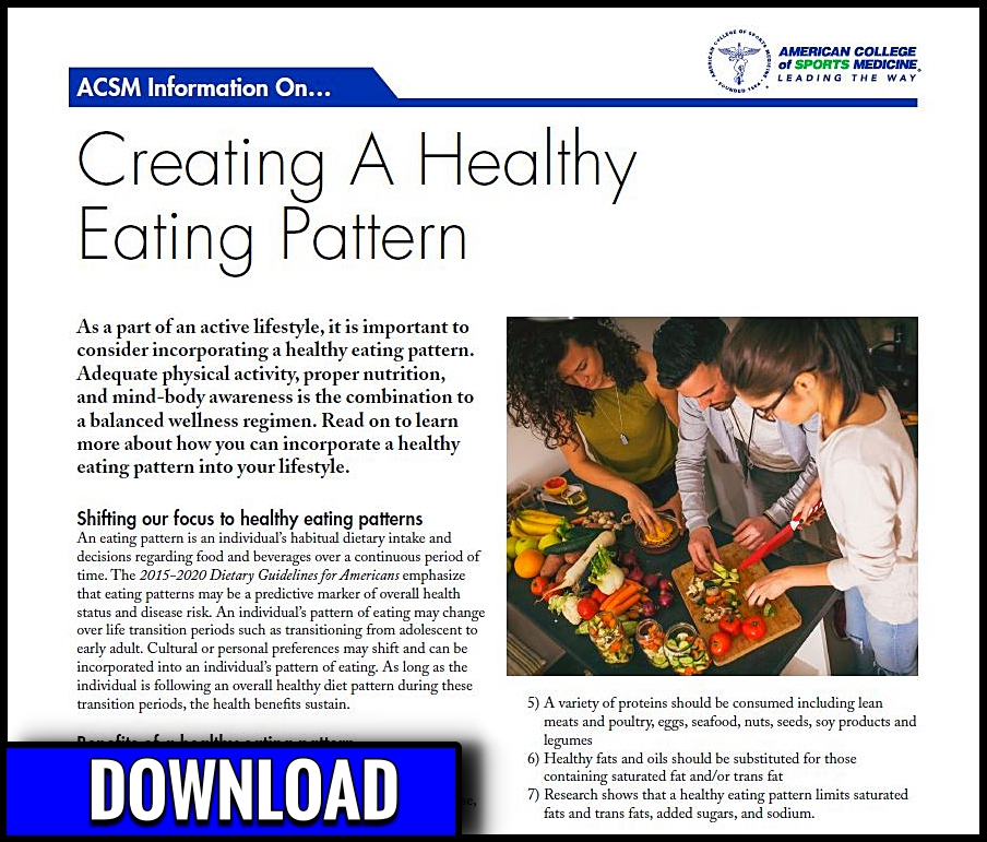 Healthy Eating Resource Download
